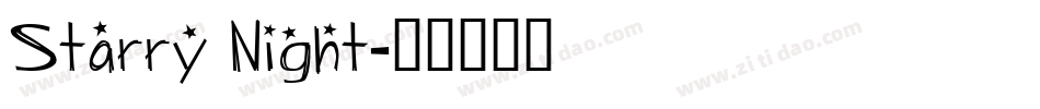 Starry Night字体转换